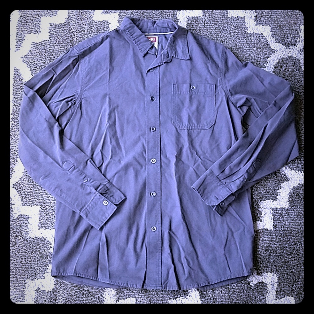 Men's long sleeve button up shirt NWOT